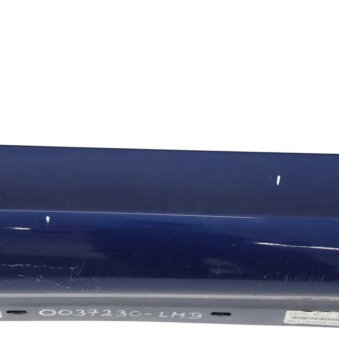 BMW E90 E91 LCI M Sport Listello Portiera Gonna Destra le Mans Blu 381 - SKU 0037230-LMB - Numero di parte 0037230