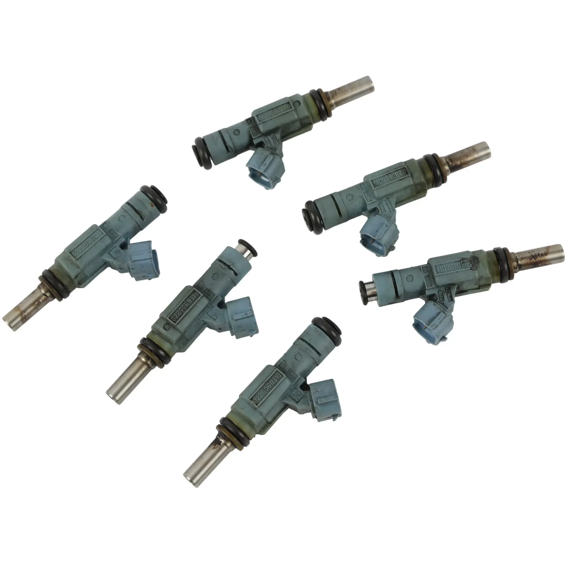 Audi A3 8P 3.2 FSI V6 Benzina Set Iniettori Carburante 022906031J