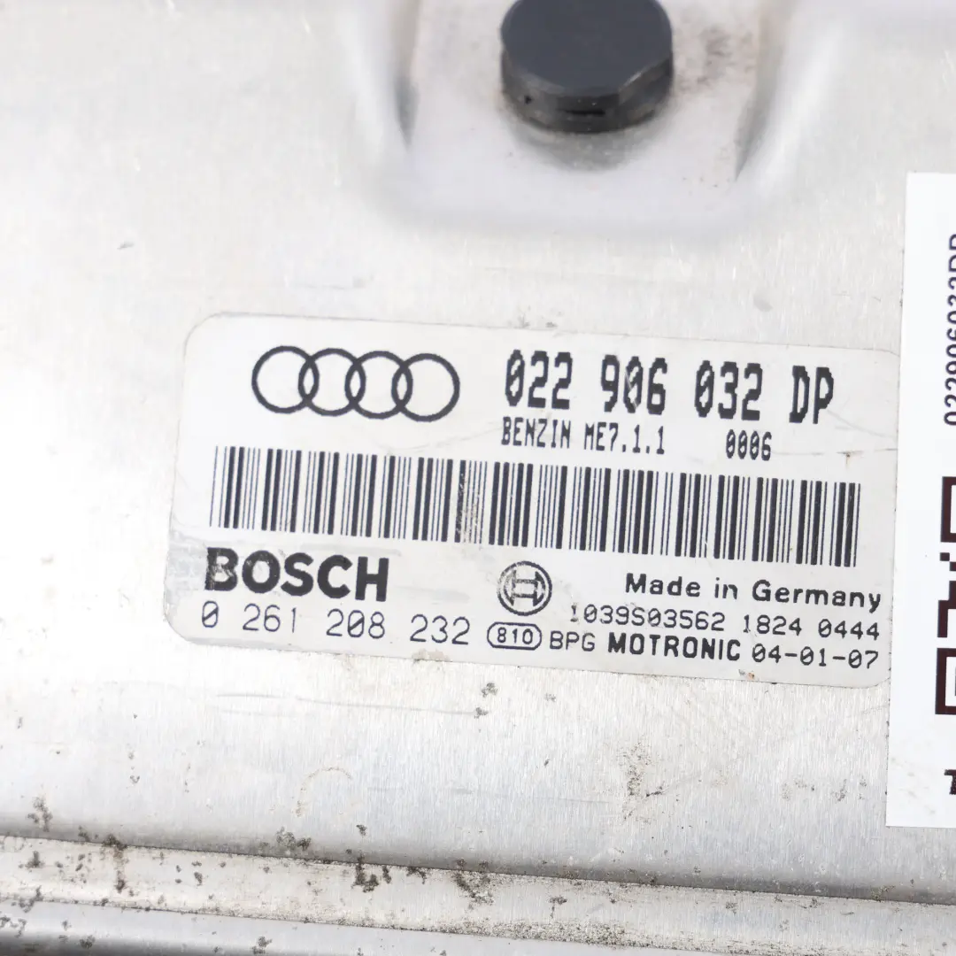 Audi TT 8N 3.2 FSI BHE Quattro 250CH Calculateur Moteur Automatique - SKU 022906032DP - Numéro de pièce 022906032DP