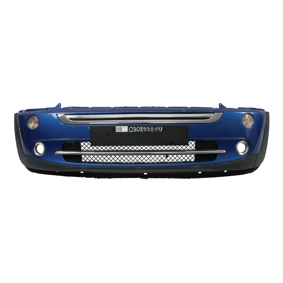 Frontstoßstange Verkleidung Hyper Blue Metallic Blau - A28 für Mini R50 R52 mit Teilenummer 0308998 Mini R50 R52 Frontstoßstange Verkleidung Hyper Blue Metallic Blau - A28 - SKU 0308998-HYB - Teilenummer 0308998