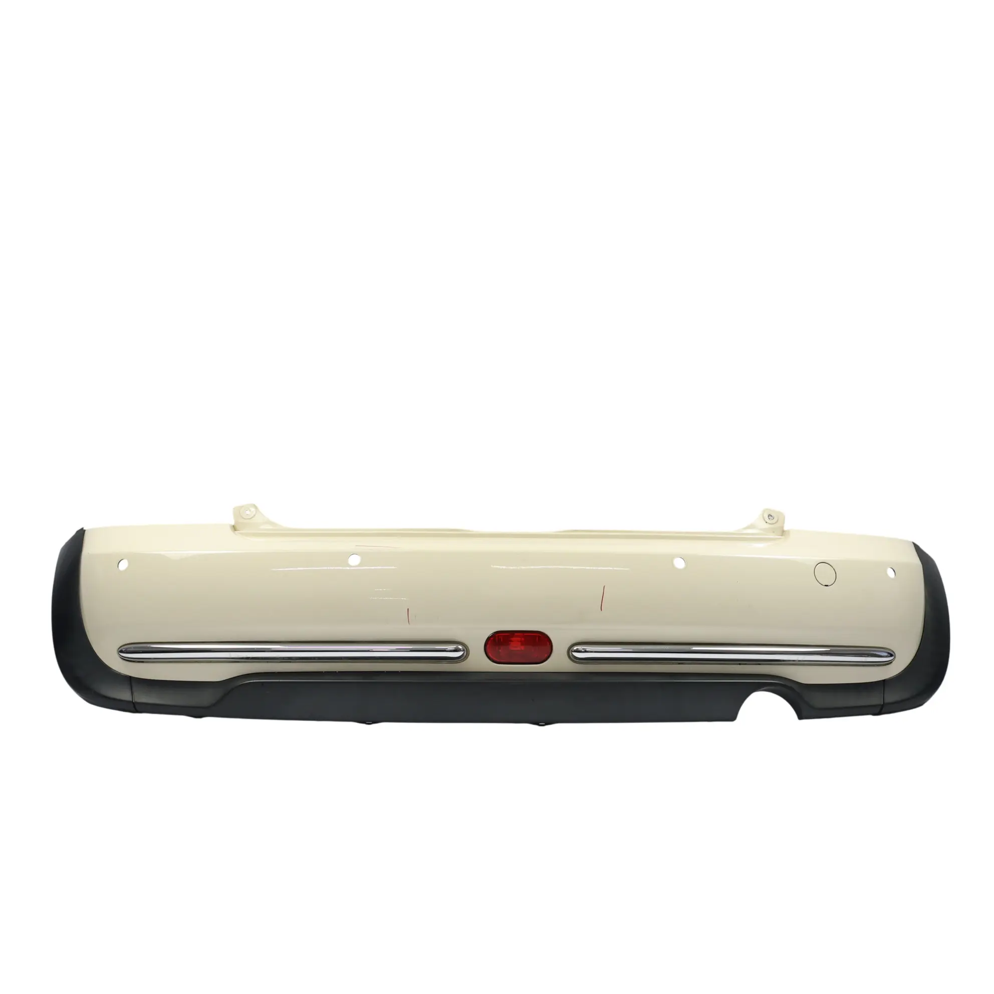 Mini R50 Rear Bumper Trim Panel PDC Holes Pepper White - 850