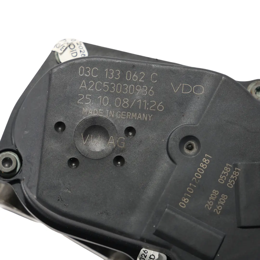 MK5 Audi A1 8X Cuerpo Control Válvula Mariposa para VW Polo 6R Golf con número de pieza 03C133062C VW Polo 6R Golf MK5 Audi A1 8X Cuerpo Control Válvula Mariposa - SKU 03C133062C - Número de pieza 03C133062C