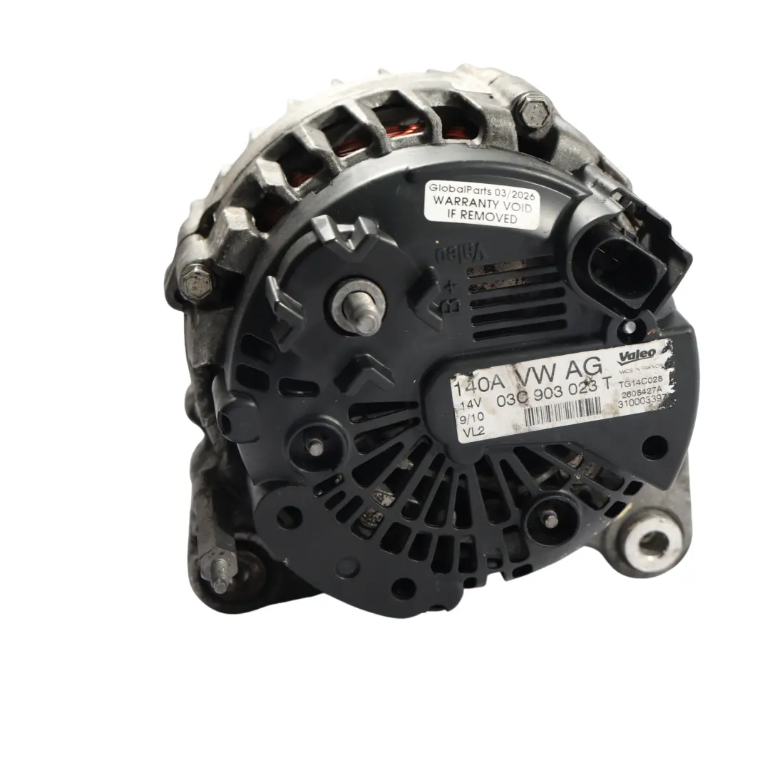 Audi A1 8X A3 8P VW Passat B7 Generatore Alternatore 1.4 TFSI Motore - SKU 03C903023T - Numero di parte 03C903023T