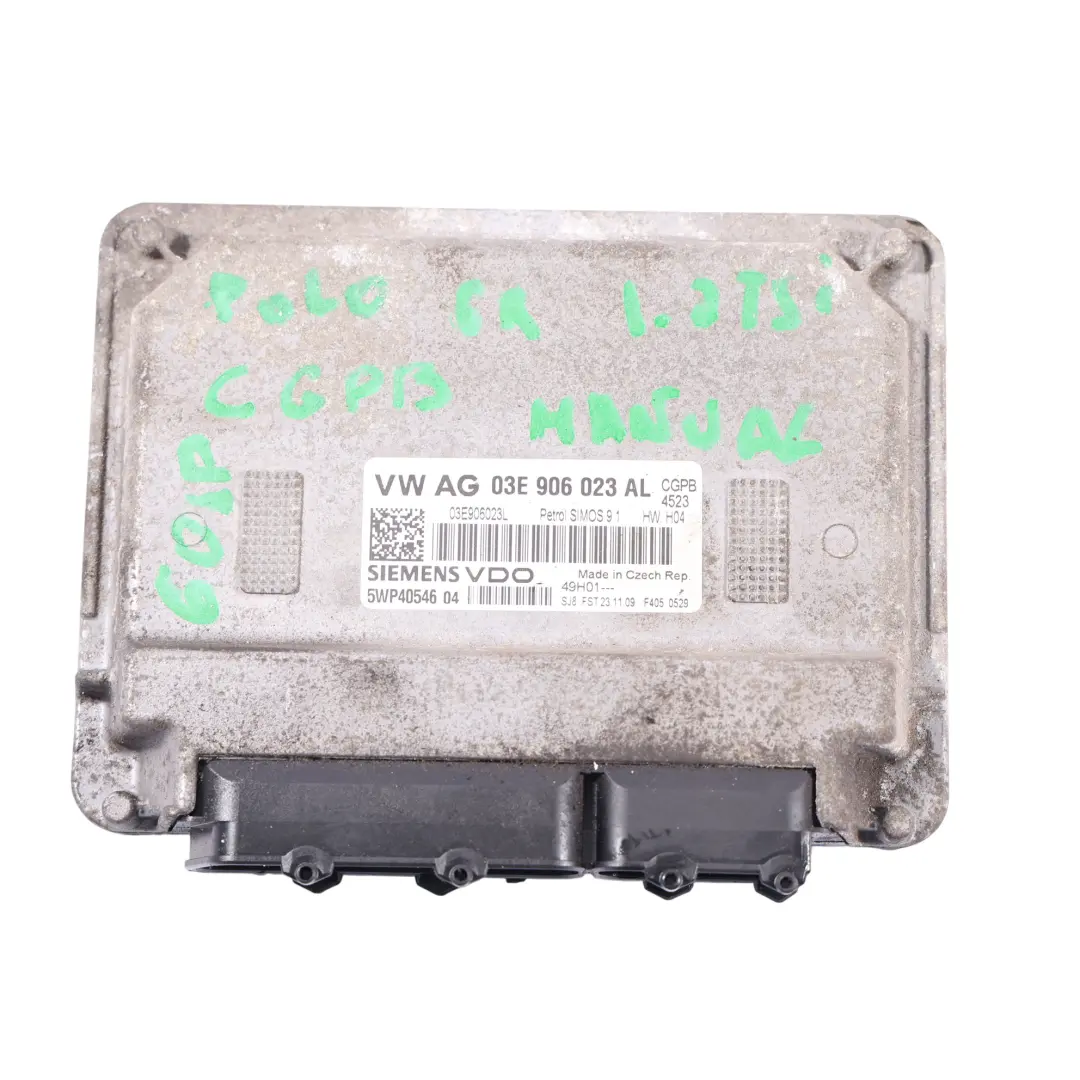 1.2MPI CGPB 60HP Moduł Silnika Kit Manual do Volkswagen Polo 6R o numerze 03E906023AL Volkswagen Polo 6R 1.2MPI CGPB 60HP Moduł Silnika Kit Manual - SKU 03E906023AL-2 - Numer Części 03E906023AL