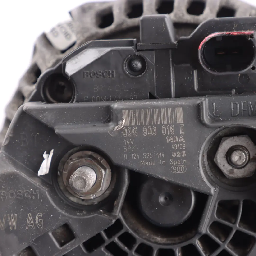 Audi A4 B8 A5 8T Alternator Generator 14V 140A - SKU 03G903016E - Part number 03G903016E