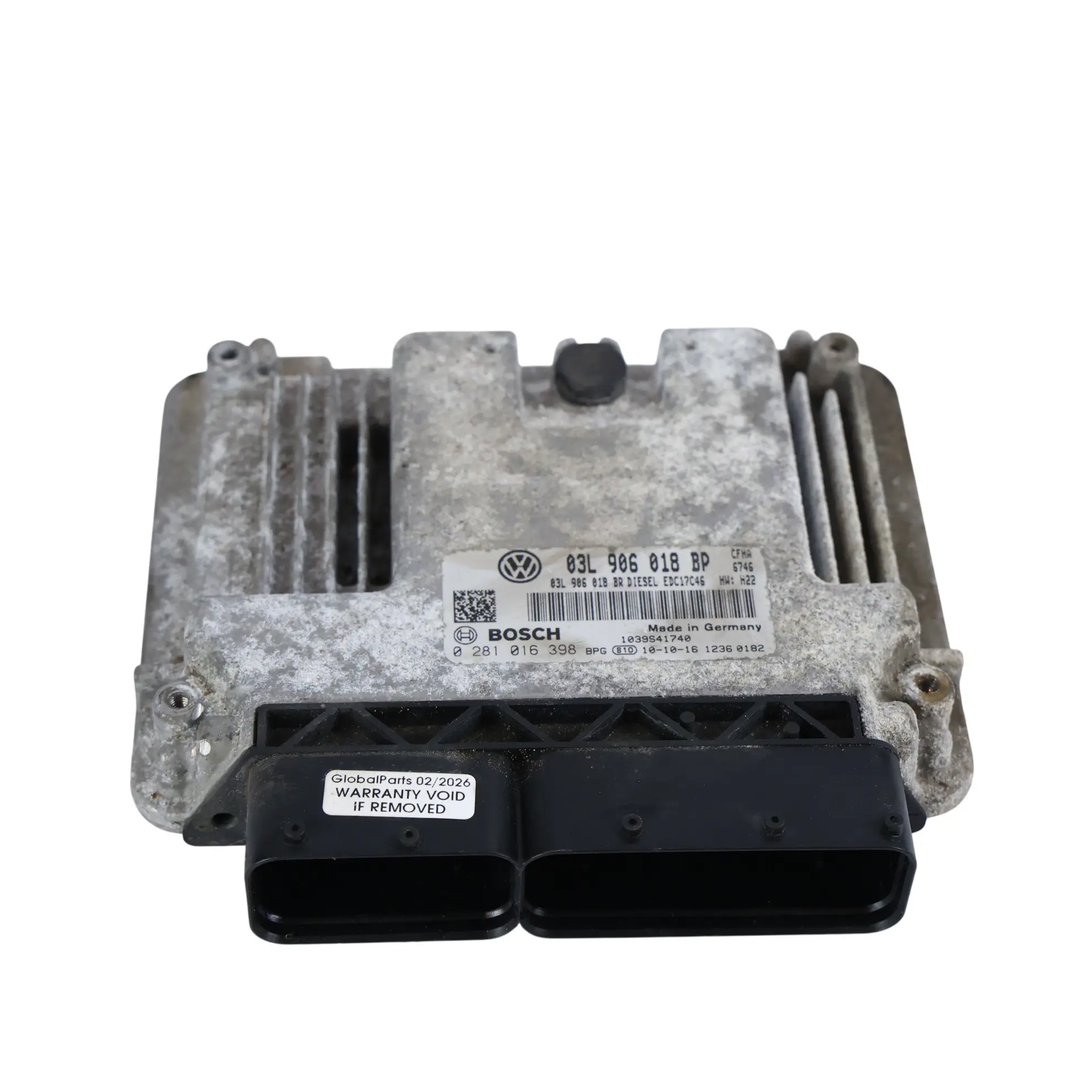 Skoda Yeti Mk1 2.0 TDI 110HP CFHA Motor steuer Gerät ECU 03L906018BP Manuelles