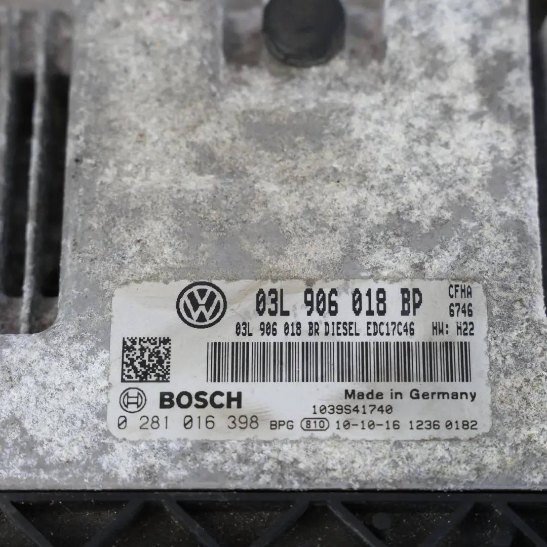 Skoda Yeti Mk1 2.0 TDI 110HP CFHA Unidad Control Motor ECU Manual - SKU 03L906018BP-1 - Número de pieza 03L906018BP