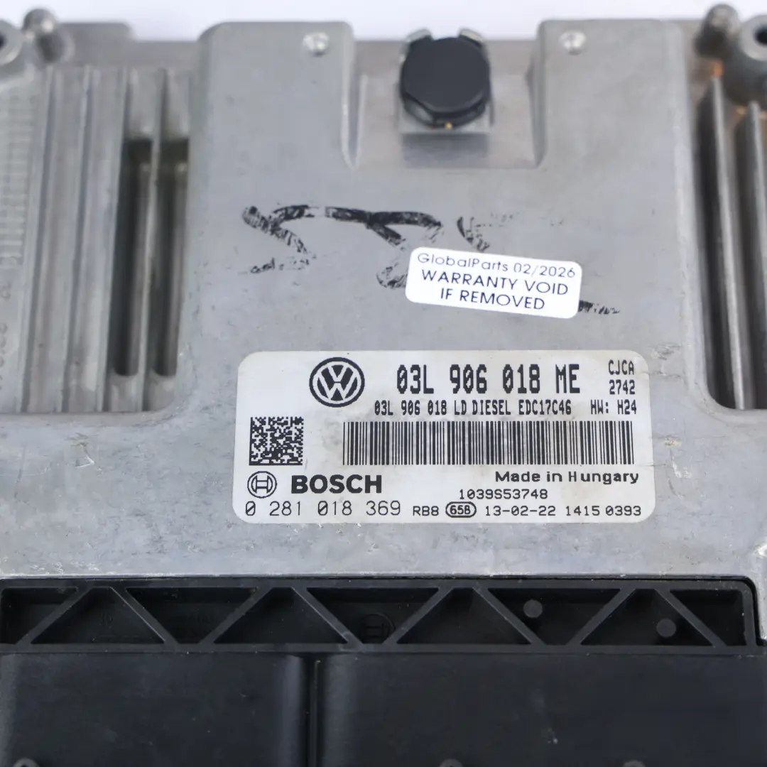 3R 2.0 TDI CJCA 143HP Unidad Control Motor Kit ECU Manual para Seat Exeo con número de pieza 03L906018ME Seat Exeo 3R 2.0 TDI CJCA 143HP Unidad Control Motor Kit ECU Manual - SKU 03L906018ME-1 - Número de pieza 03L906018ME
