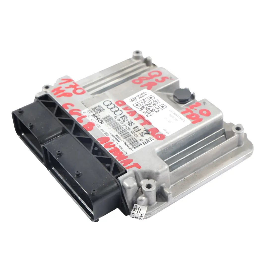CGLB 2.0 TDI 170HP Quattro Engine Control ECU Automatic to Audi Q5 8R with Part number 03L906018MQ Audi Q5 8R CGLB 2.0 TDI 170HP Quattro Engine Control ECU Automatic - SKU 03L906018MQ - Part number 03L906018MQ