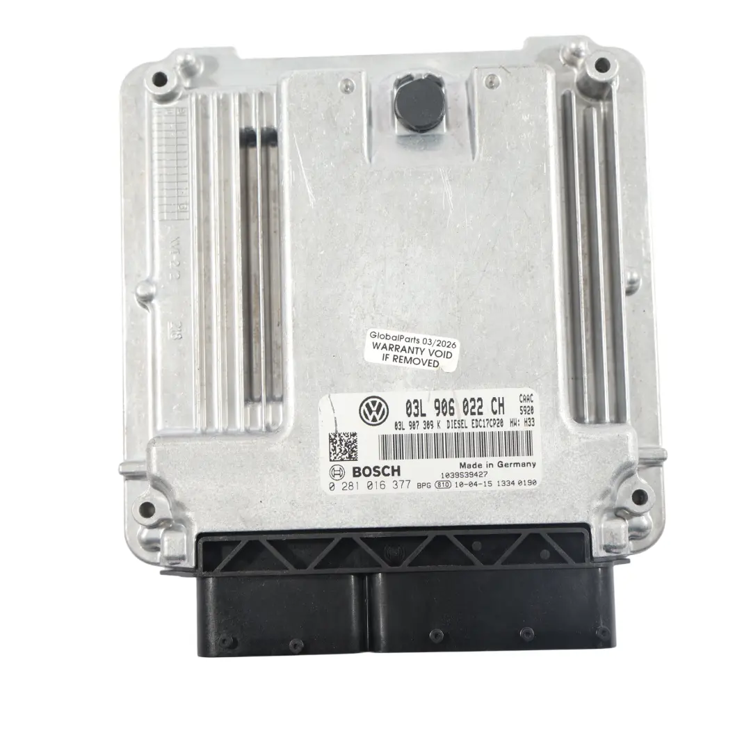 Volkswagen Transporter T5 2.0 TDI 140HP Diesel Kit Modulo ECU Motore - SKU 03L906022CH-1 - Numero di parte 03L906022CH