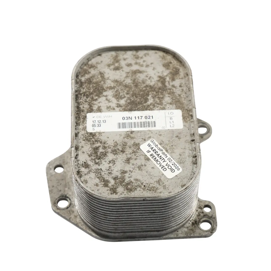 Oil Cooler Cooling Unit 1.6 TDI Diesel Engine to Audi A3 8V A4 B8 with Part number 03N117021 Audi A3 8V A4 B8 Oil Cooler Cooling Unit 1.6 TDI Diesel Engine - SKU 03N117021 - Part number 03N117021