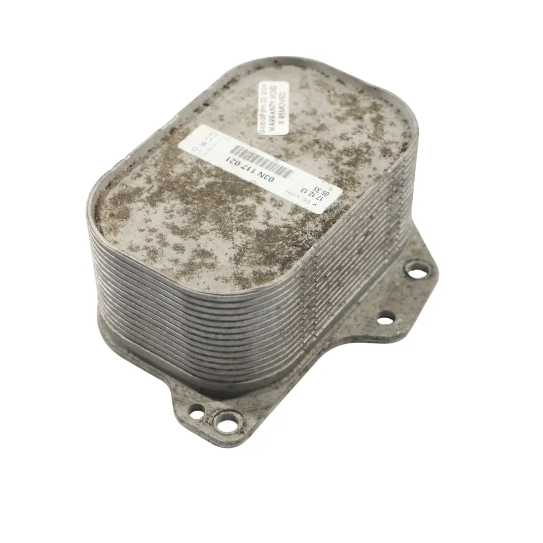 Audi A3 8V A4 B8 Refrigerador Aceite Unidad Refrigeración 1.6 TDI - SKU 03N117021 - Número de pieza 03N117021