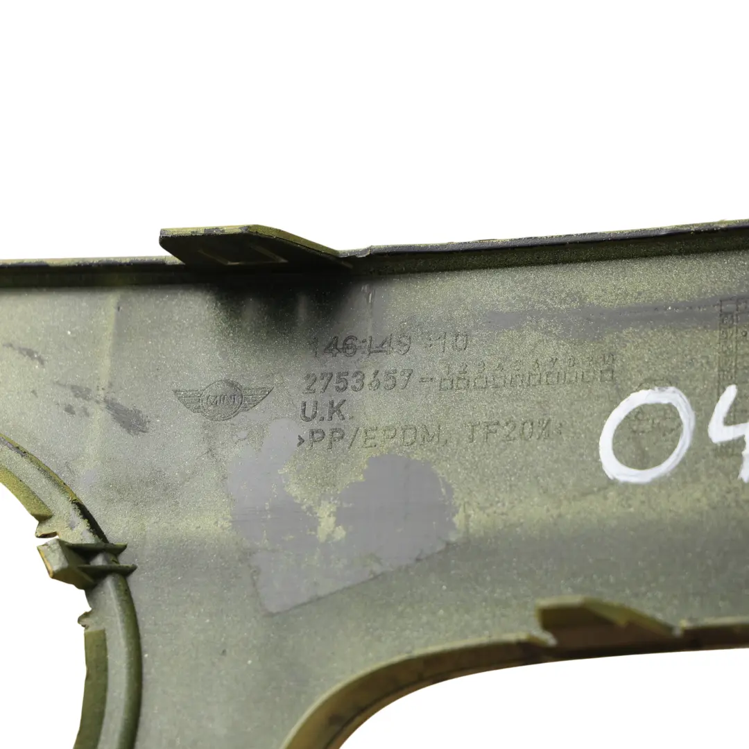 Front Bumper Trim Panel Left N/S Mellow Yellow - A58 2753657 to Mini R55 R56 with Part number 0430225 Mini R55 R56 Front Bumper Trim Panel Left N/S Mellow Yellow - A58 2753657 - SKU 0430225-MY - Part number 0430225