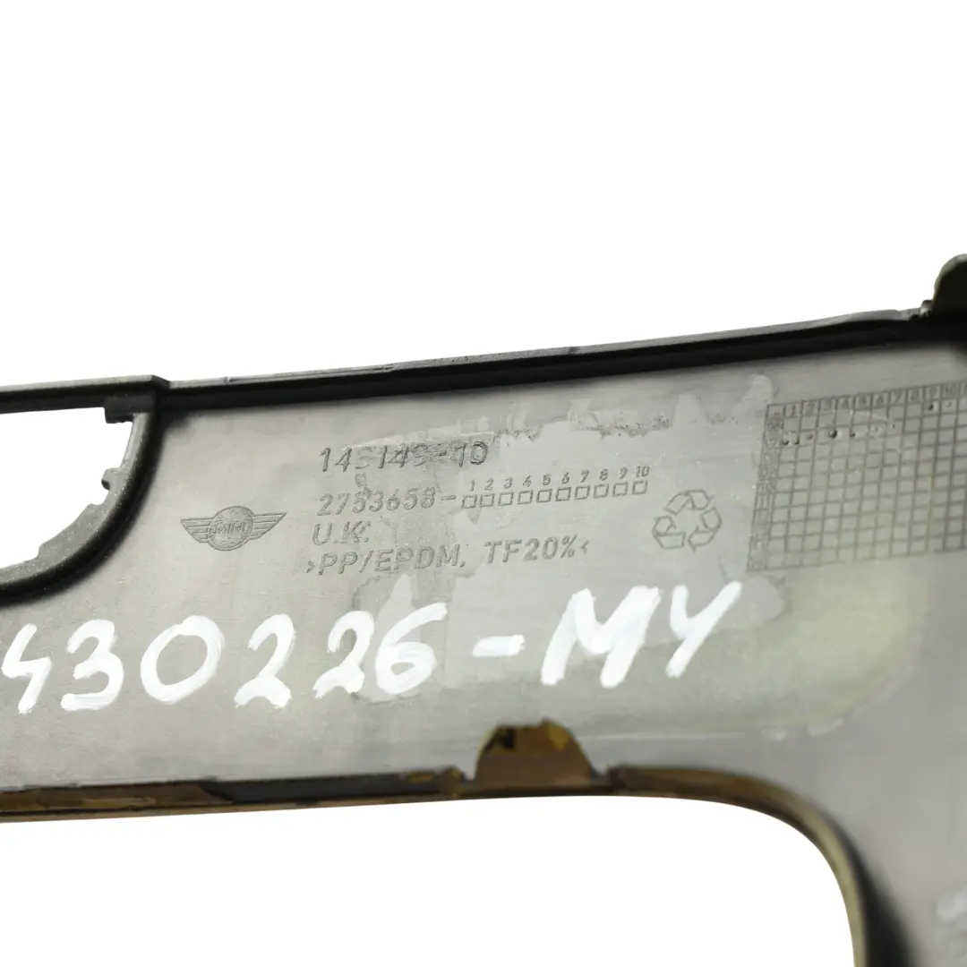 Front Bumper Trim Panel Right O/S Mellow Yellow - A58 2753658 to Mini R55 R56 with Part number 0430226 Mini R55 R56 Front Bumper Trim Panel Right O/S Mellow Yellow - A58 2753658 - SKU 0430226-MY - Part number 0430226