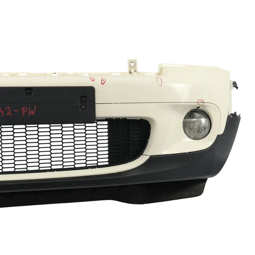 Front Bumper Trim Panel Pepper White - 850 to Mini Cooper S R55 R56 R57 with Part number 0430242 Mini Cooper S R55 R56 R57 Front Bumper Trim Panel Pepper White - 850 - SKU 0430242-PW - Part number 0430242