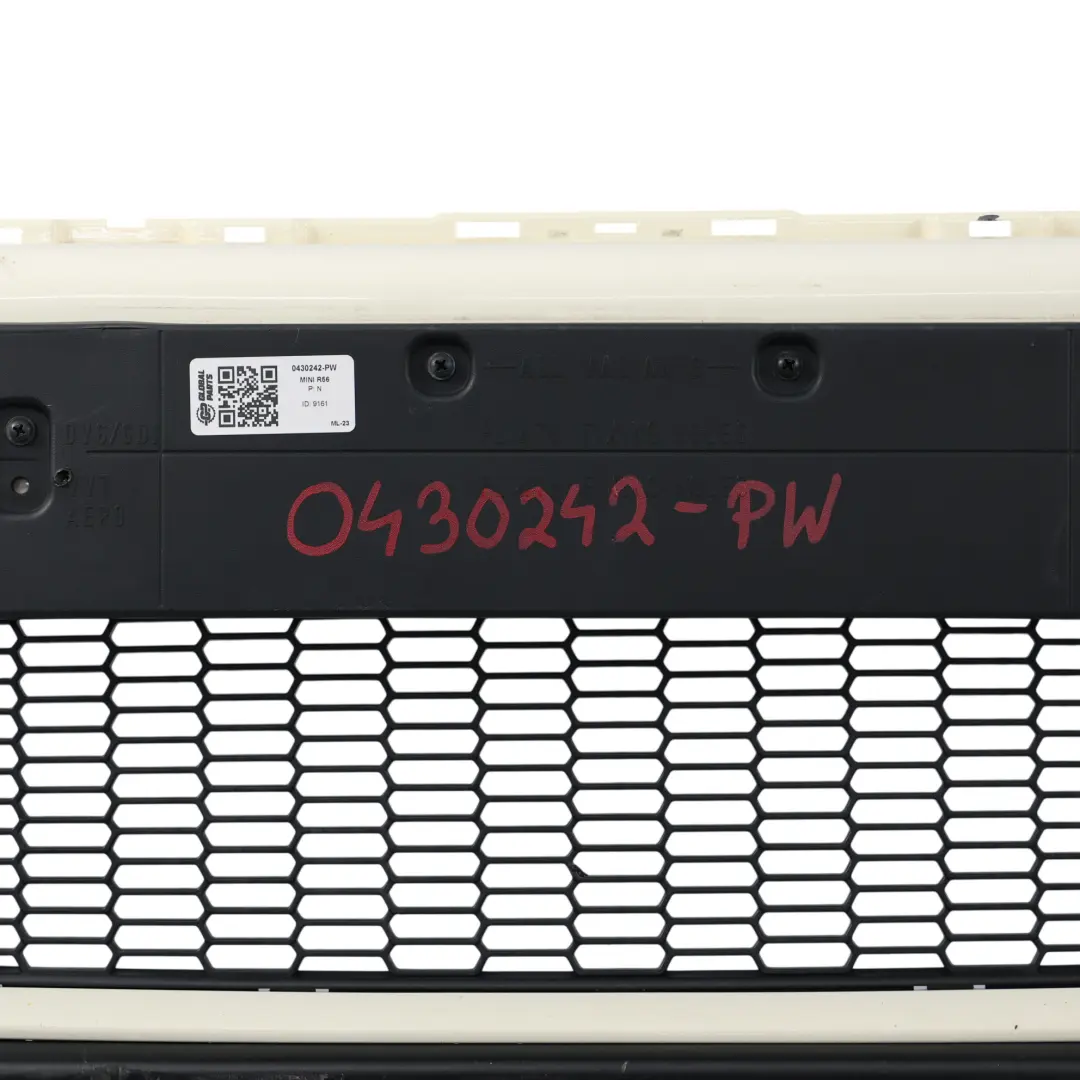 Mini R55 R56 R57 Cooper S Stossfänger Vorn Pepper White Weiss - 850 - SKU 0430242-PW - Teilenummer 0430242