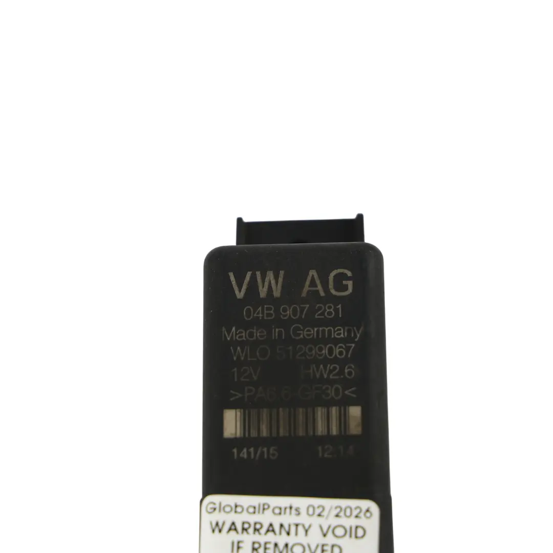 Relé Bujías Incandescentes Módulo para Volkswagen Polo 6R Audi A1 8X con número de pieza 04B907281 Volkswagen Polo 6R Audi A1 8X Relé Bujías Incandescentes Módulo - SKU 04B907281 - Número de pieza 04B907281