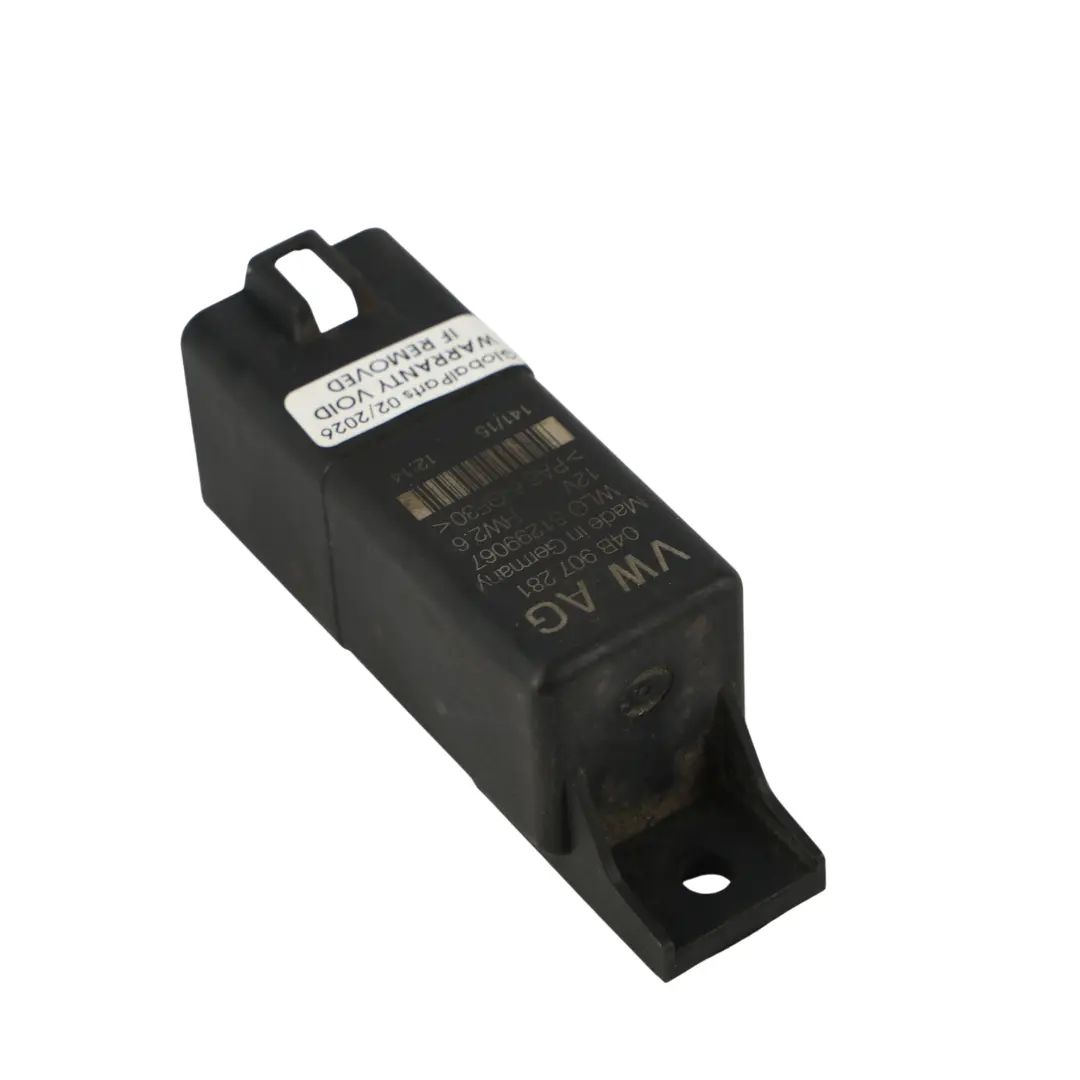 Volkswagen Polo 6R Audi A1 8X Modulo Controllo Unità Relè Candelette - SKU 04B907281 - Numero di parte 04B907281