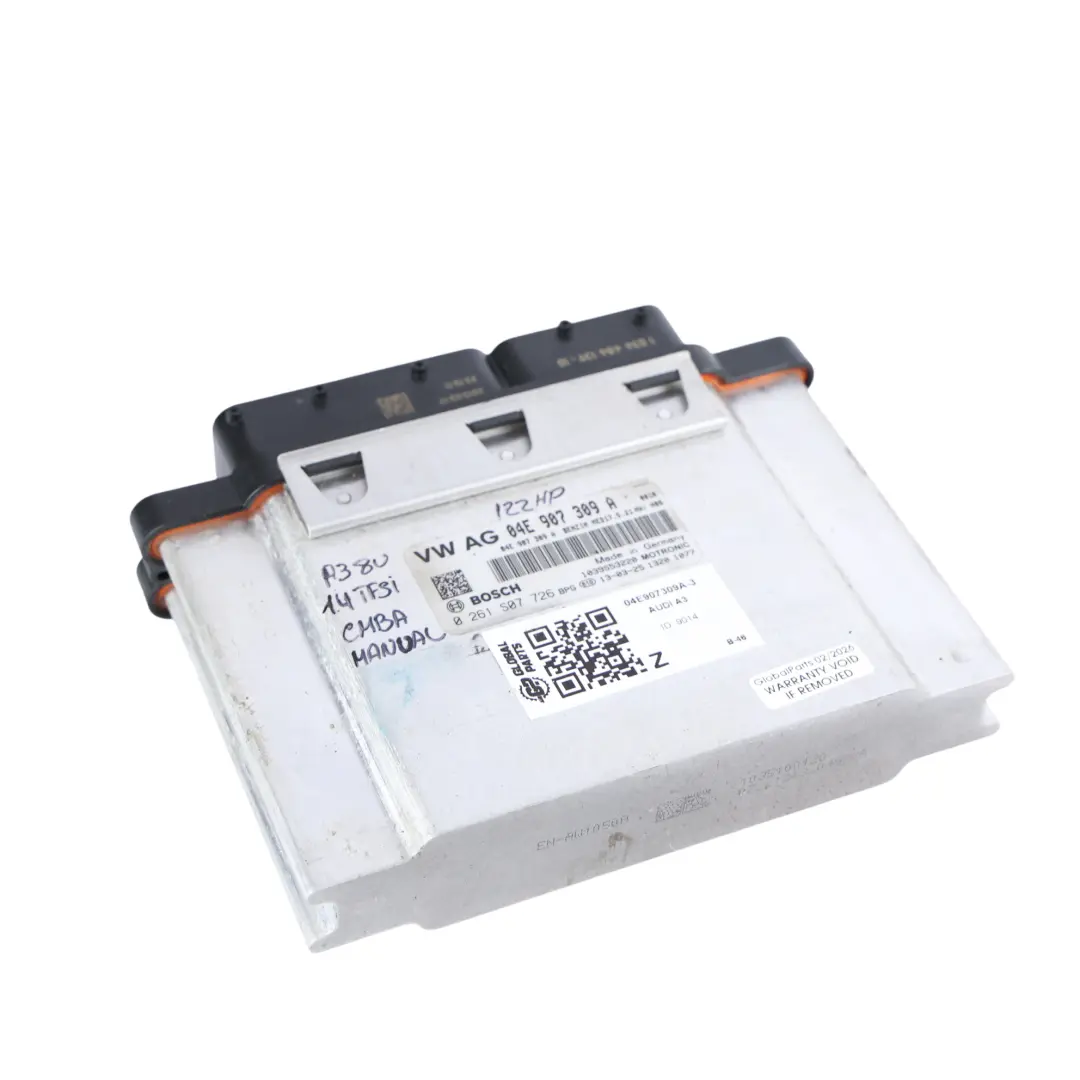 CMBA 122HP Motorsteuergerät ECU Manual für Audi A3 8V 1.4 TFSI mit Teilenummer 04E907309A Audi A3 8V 1.4 TFSI CMBA 122HP Motorsteuergerät ECU Manual - SKU 04E907309A-3 - Teilenummer 04E907309A