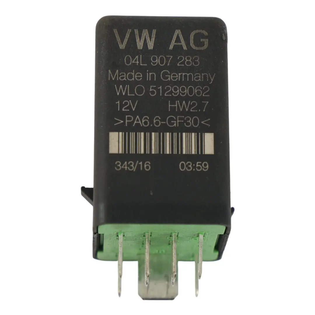 VW Volkswagen Transporter T6 Calentador Relé Motor Diesel - SKU 04L907283 - Número de pieza 04L907283