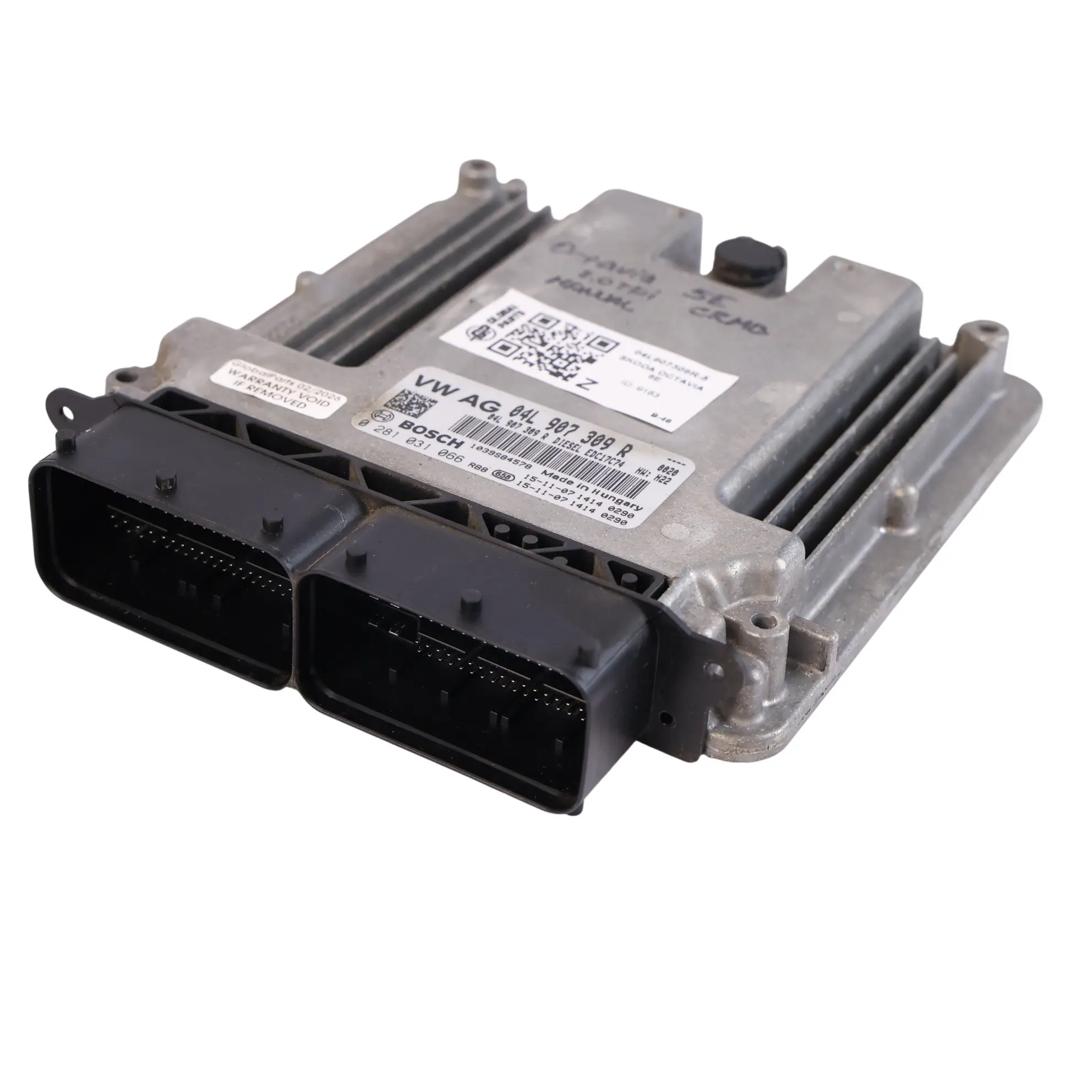 Skoda Octavia Mk3 5E 2.0 TDI 150HP CRMB Engine Control ECU 04L907309R Manual