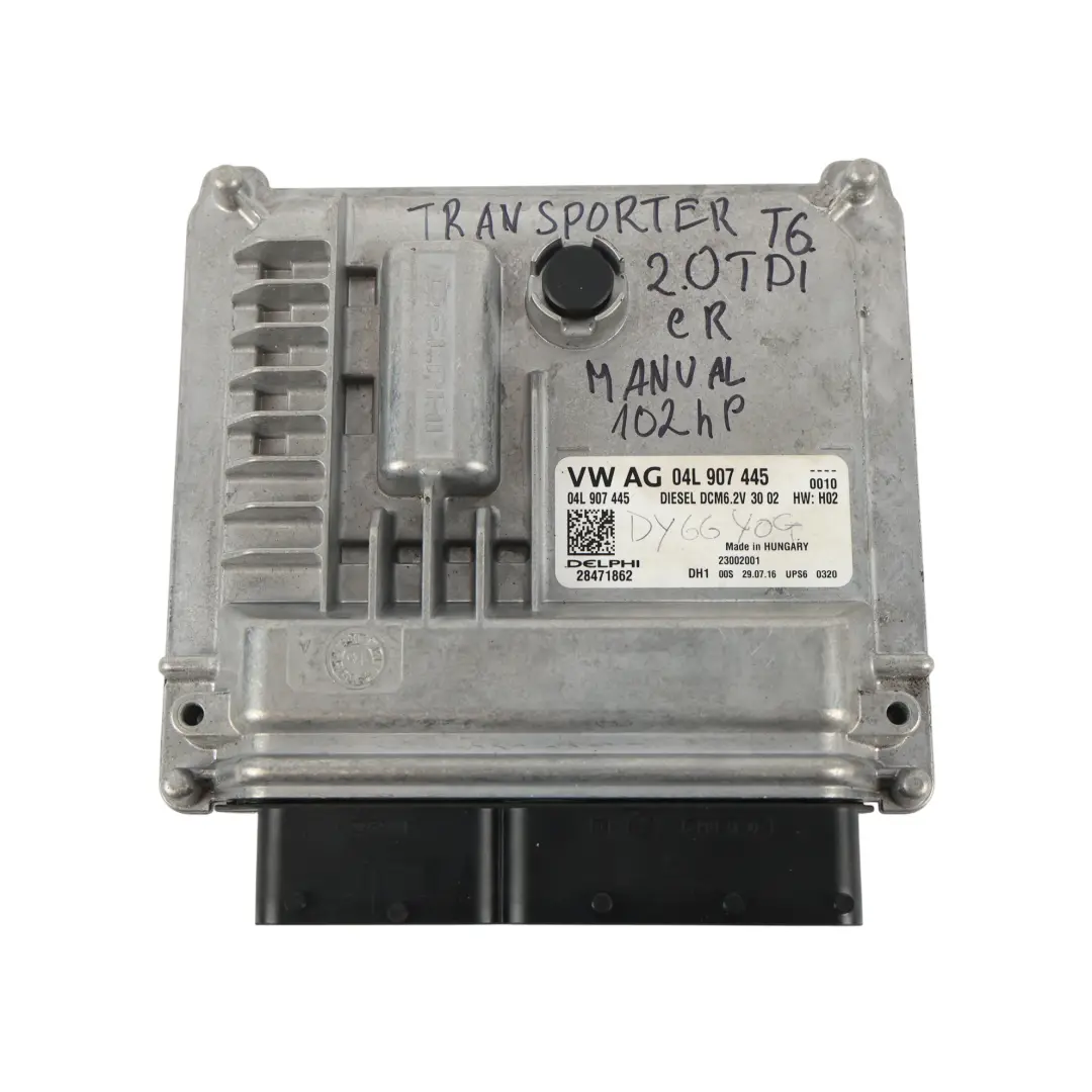 CXGB 102HP Kit ECU De Control Motor Manual para VW Transporter T6 2.0 TDI con número de pieza 04L907445 VW Transporter T6 2.0 TDI CXGB 102HP Kit ECU De Control Motor Manual - SKU 04L907445-1 - Número de pieza 04L907445