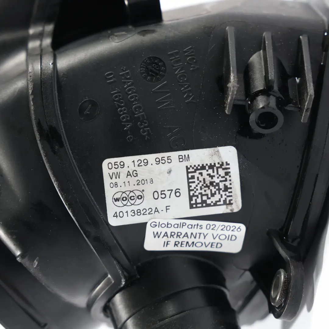 Audi A6 C8 Q7 4M Air Intake Hose Pipe Tube 3.0 TDI Diesel - SKU 059129955BM - Part number 059129955BM