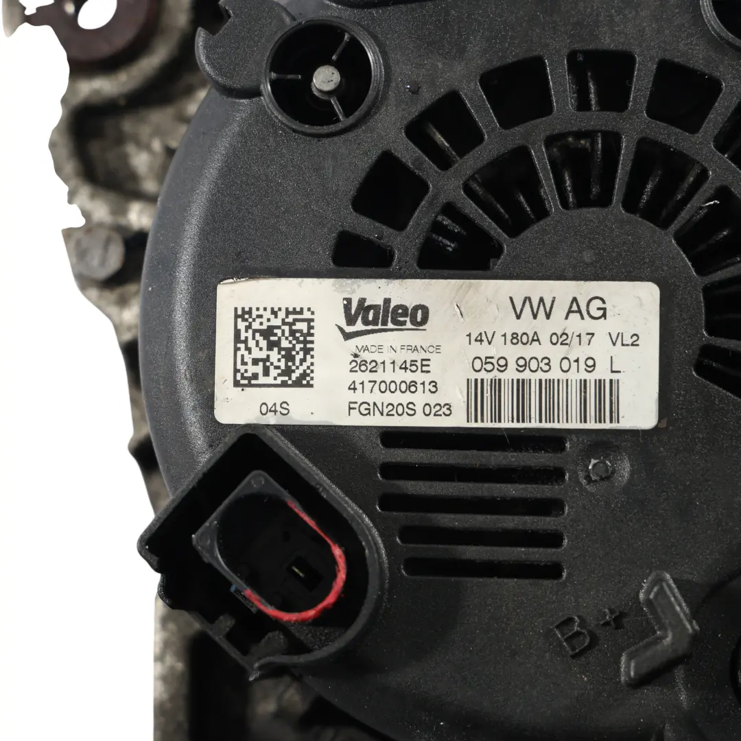 Porsche Macan S 95B 3.0 TDI CTBA Moteur Alternateur Générateur 180A - SKU 059903019L-1 - Numéro de pièce 059903019L