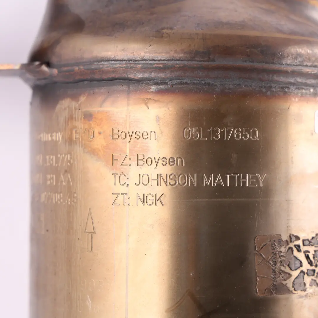 DPF Catalytic Converter to Audi Q5 FY A7 4G 3.0 TDI Diesel with Part number 05L131765Q Audi Q5 FY A7 4G 3.0 TDI Diesel DPF Catalytic Converter - SKU 05L131765Q - Part number 05L131765Q