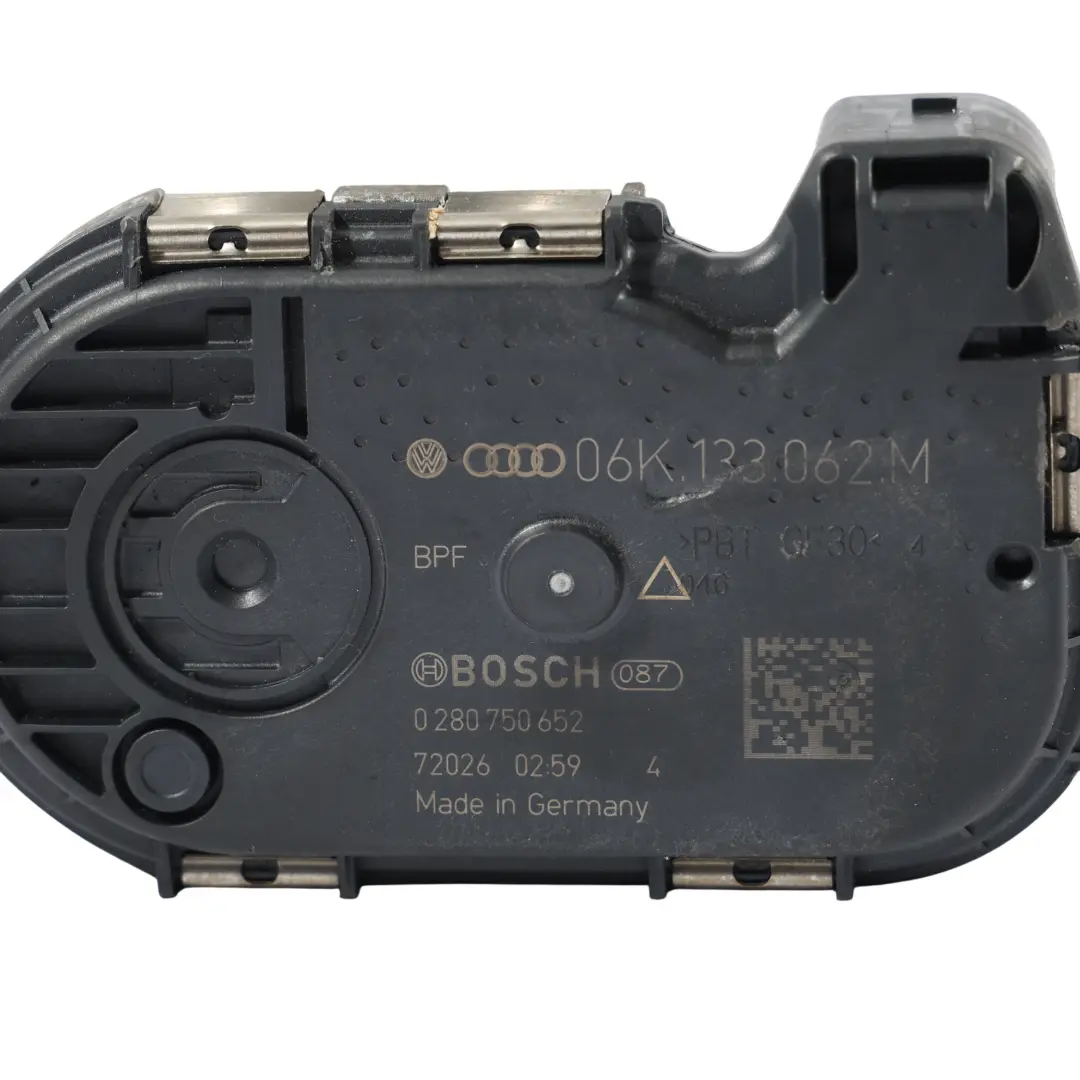 Drosselklappe 2.0 TFSI Benzin 0280750652 für Audi A3 8V A4 B9 A5 F5 mit Teilenummer 06K133062M Audi A3 8V A4 B9 A5 F5 Drosselklappe 2.0 TFSI Benzin 0280750652 - SKU 06K133062M - Teilenummer 06K133062M
