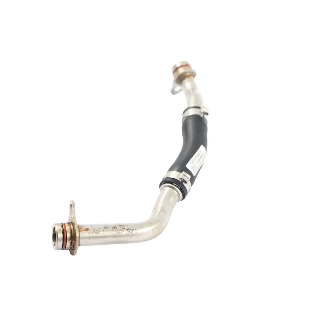 Turbocharger Oil Return Pipe Hose 2.0 TFSI to Audi S1 8X A3 S3 8V with Part number 06K145735F Audi S1 8X A3 S3 8V Turbocharger Oil Return Pipe Hose 2.0 TFSI - SKU 06K145735F - Part number 06K145735F