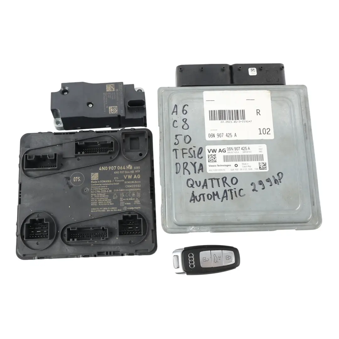 Audi A6 C8 50 TFSIe 299CH Quattro Kit Calculateur Moteur Automatique - SKU 06N907425A-1 - Numéro de pièce 06N907425A