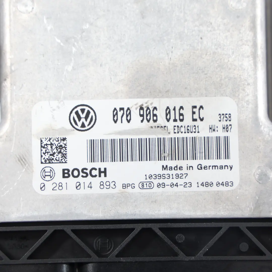 Volkswagen Transporter 2.5 TDI BNZ Sterownik Silnika Automat - SKU 070906016EC - Numer Części 070906016EC