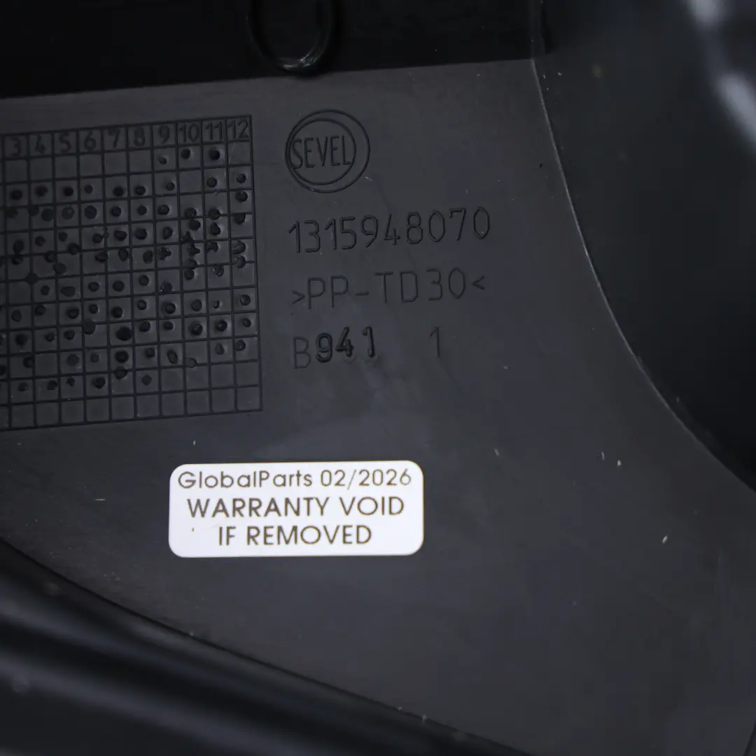 Citroen Relay Windscreen Scuttle Panel Side Cover to Peugeot Boxer with Part number 1315948070 Peugeot Boxer Citroen Relay Windscreen Scuttle Panel Side Cover - SKU 1315948070 - Part number 1315948070