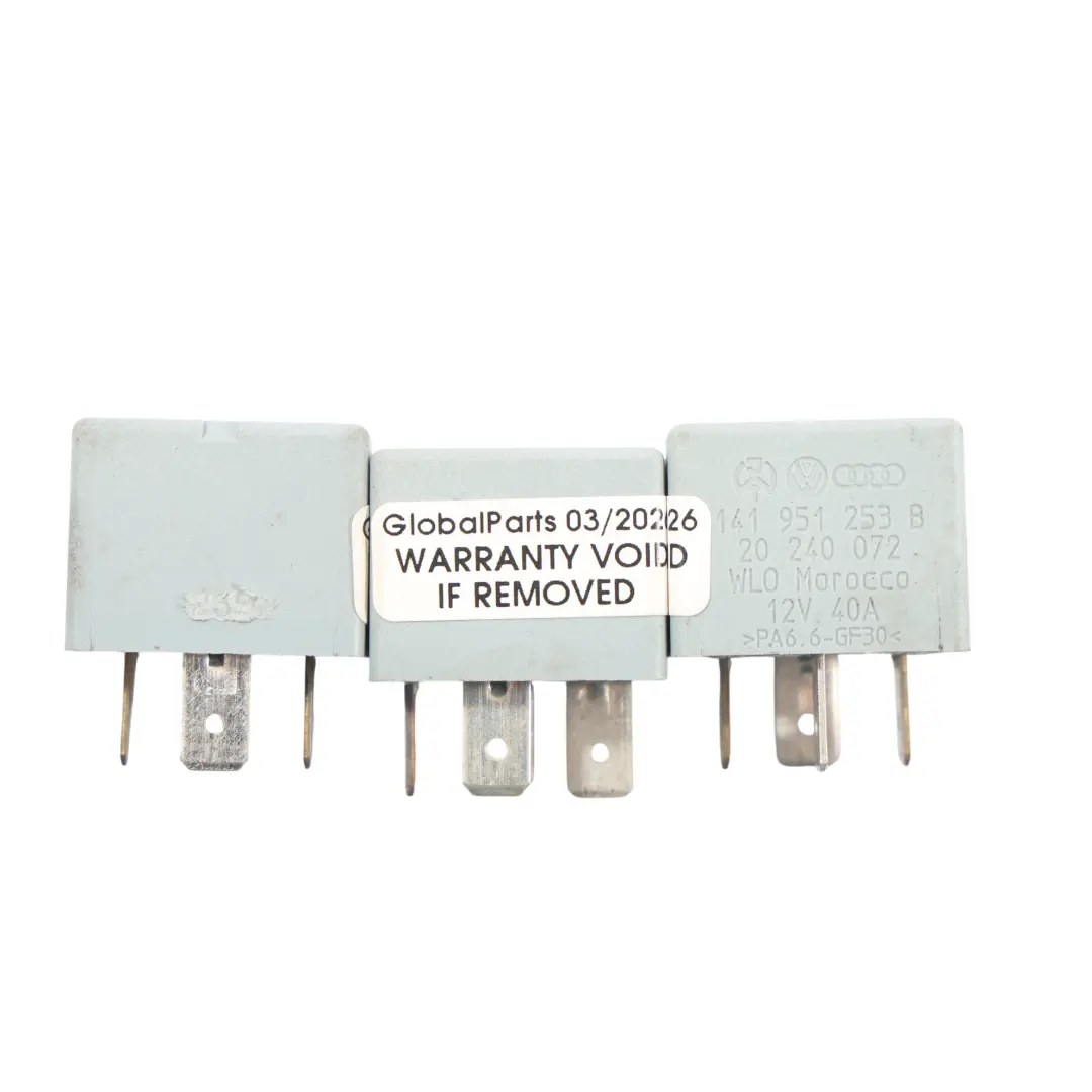Relais Numéro 53 Module Unité 4 Broches Set X3 pour Porsche Carrera 996 à propos du numéro de pièce 141951253B Porsche Carrera 996 Relais Numéro 53 Module Unité 4 Broches Set X3 - SKU 141951253B-5 - Numéro de pièce 141951253B