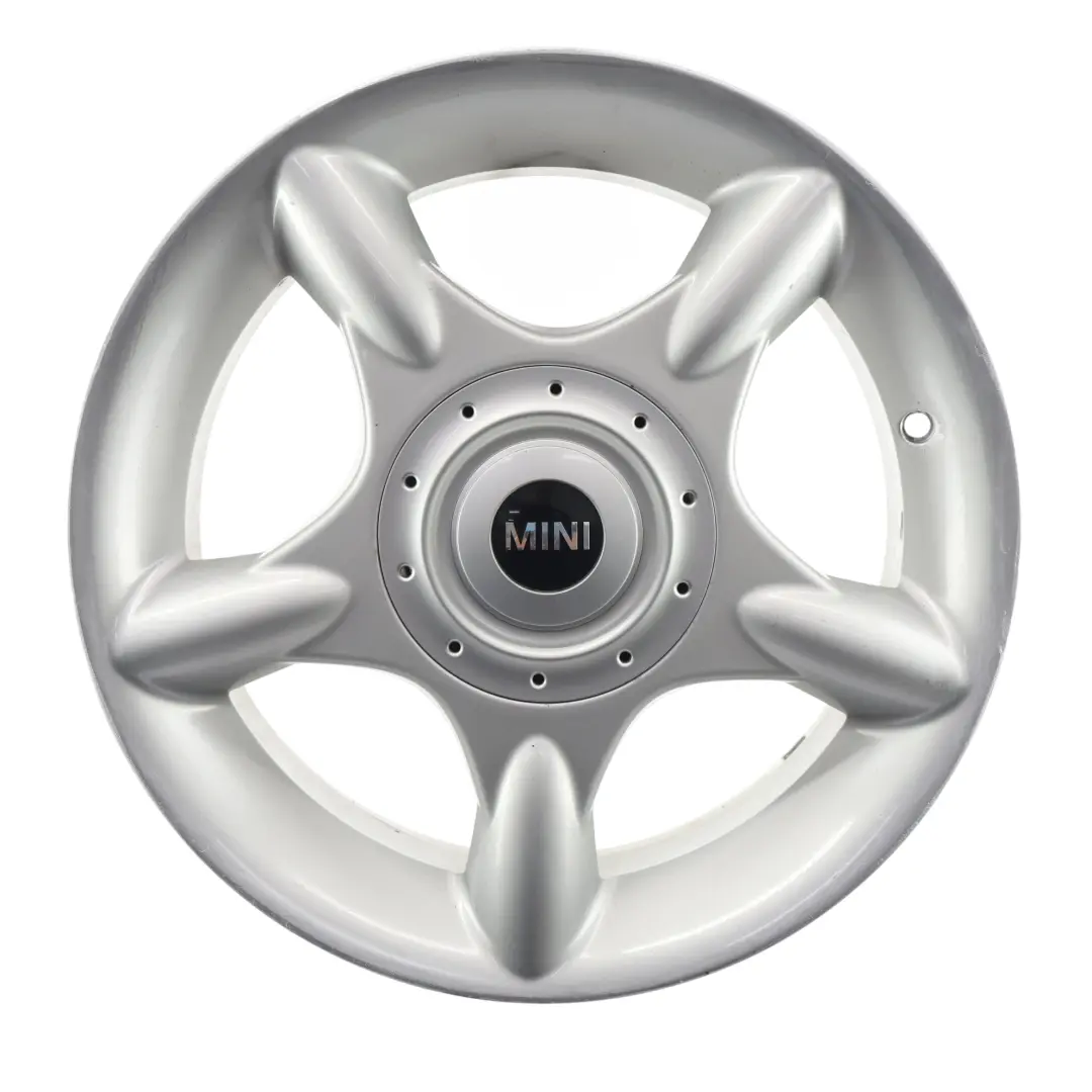 Srebrna Felga Aluminiowa 16'' 6.5J ET:48 do Mini R50 o numerze 1512348 Mini R50 Srebrna Felga Aluminiowa 16'' 6.5J ET:48 - SKU 1512348-1 - Numer Części 1512348