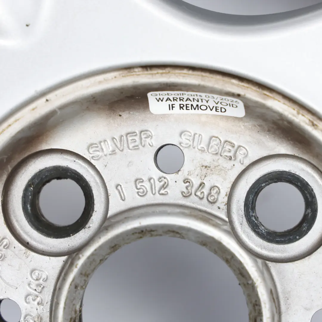 Alloy Rim 16 6,5J ET:48 5-Spider Spoke 83 to Mini Cooper One R50 R52 Silver Wheel with Part number 1512348 Mini Cooper One R50 R52 Silver Wheel Alloy Rim 16 6,5J ET:48 5-Spider Spoke 83 - SKU 1512348-1 - Part number 1512348