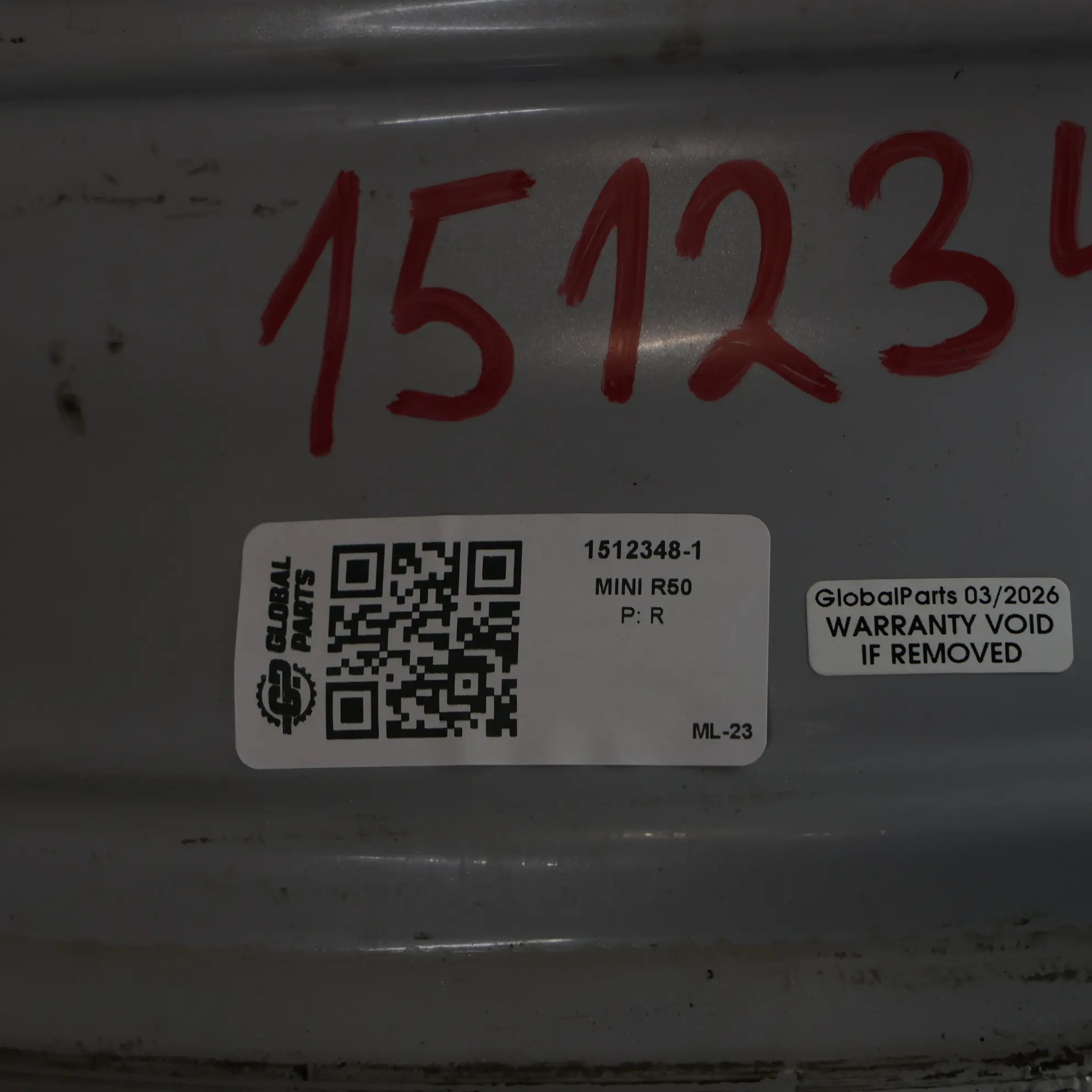 Mini One R50 R52 Llanta de Aleacion De plata 16 6,5J ET:48 5-Spider Spoke 83