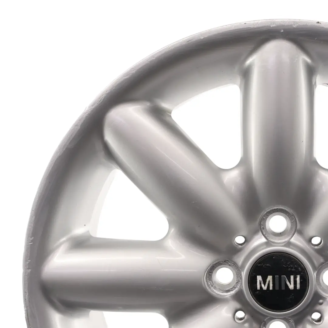 Mini Cooper R50 R55 R56 R57 Llanta de aluminio plata 17" ET: 48 7J Rayo 85 - SKU 1512352-2 - Número de pieza 1512352