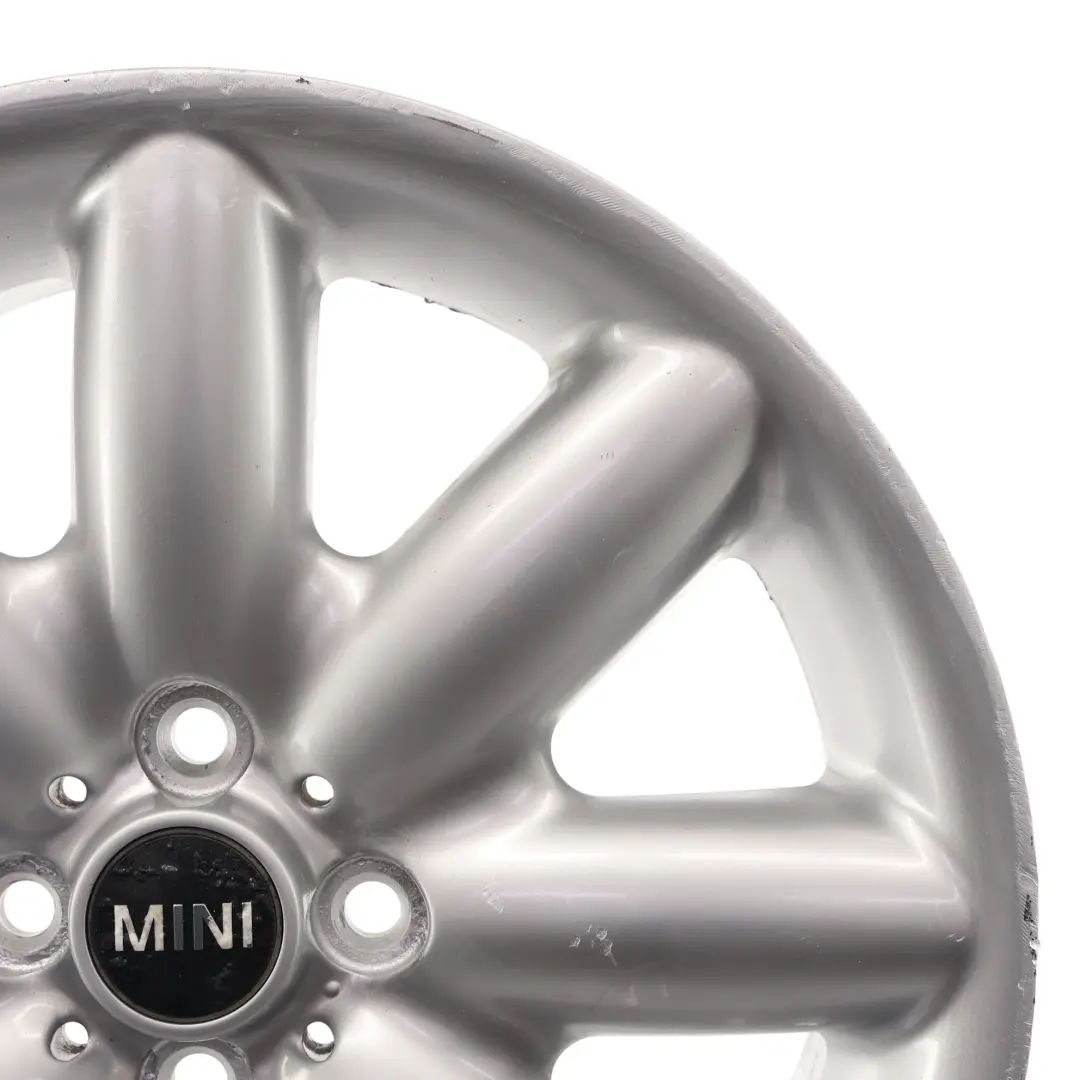 Mini Cooper R50 R55 R56 R57 Llanta de aluminio plata 17" ET: 48 7J Rayo 85 - SKU 1512352-2 - Número de pieza 1512352