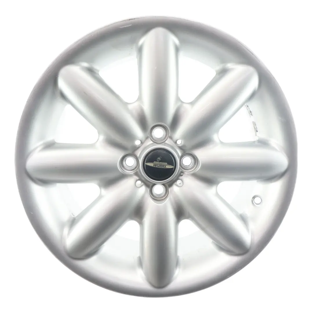 Mini One R50 R53 R55 R56 Llanta Aleación Plateada 17" 7J ET:48 Radios S 85 - SKU 1512352-4 - Número de pieza 1512352