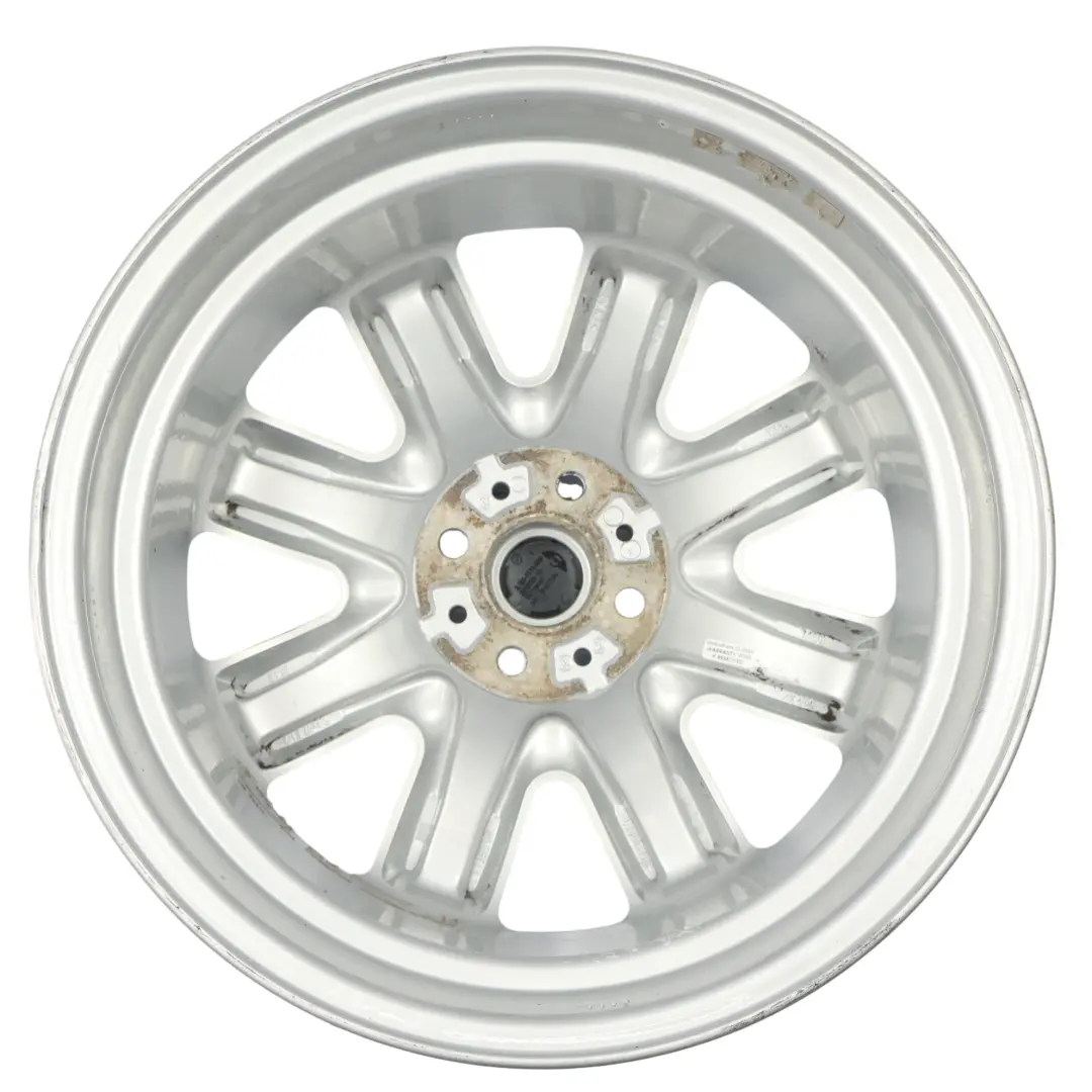 Mini One R50 R53 R55 R56 Llanta Aleación Plateada 17" 7J ET:48 Radios S 85 - SKU 1512352-4 - Número de pieza 1512352