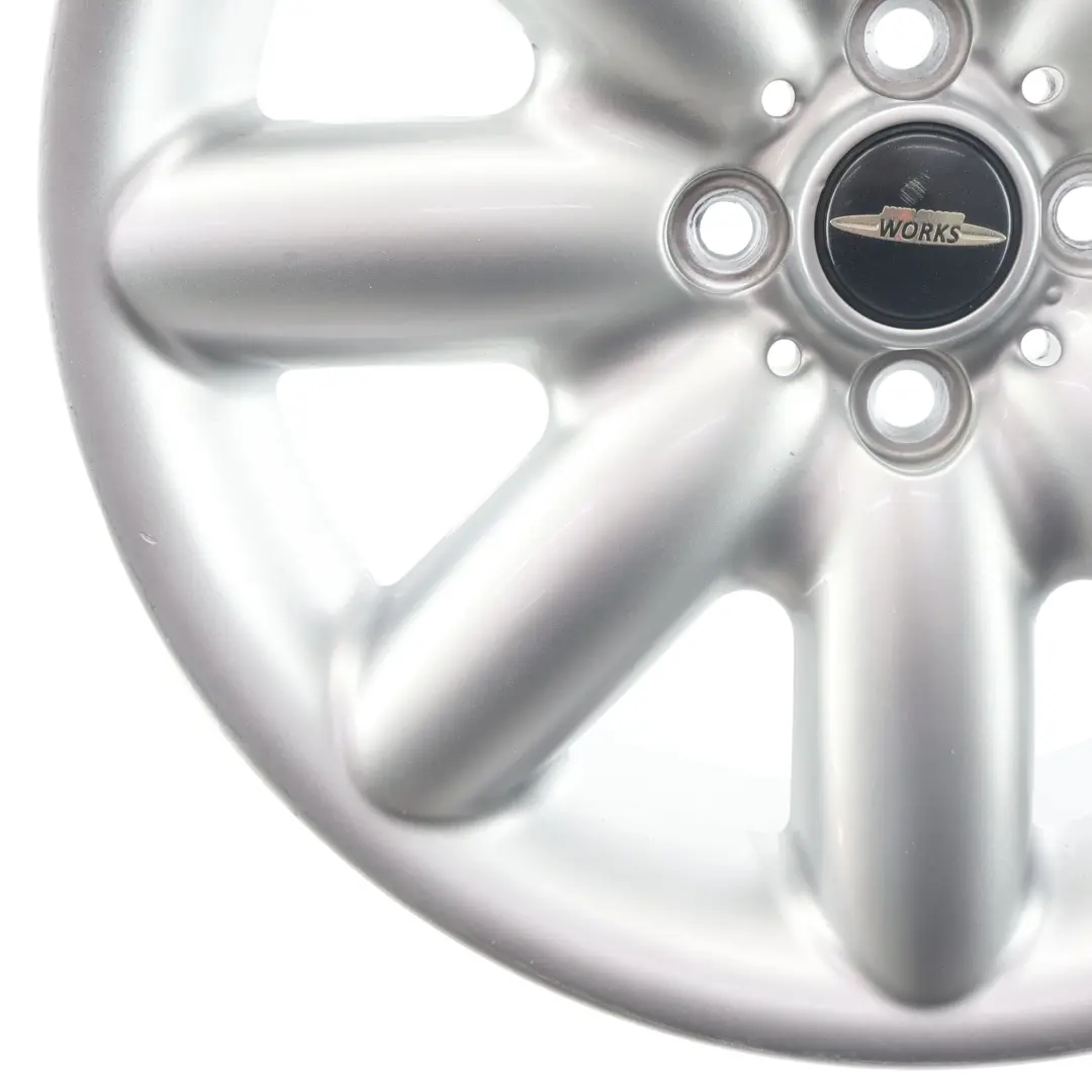 Mini One R50 R53 R55 R56 Llanta Aleación Plateada 17" 7J ET:48 Radios S 85 - SKU 1512352-4 - Número de pieza 1512352
