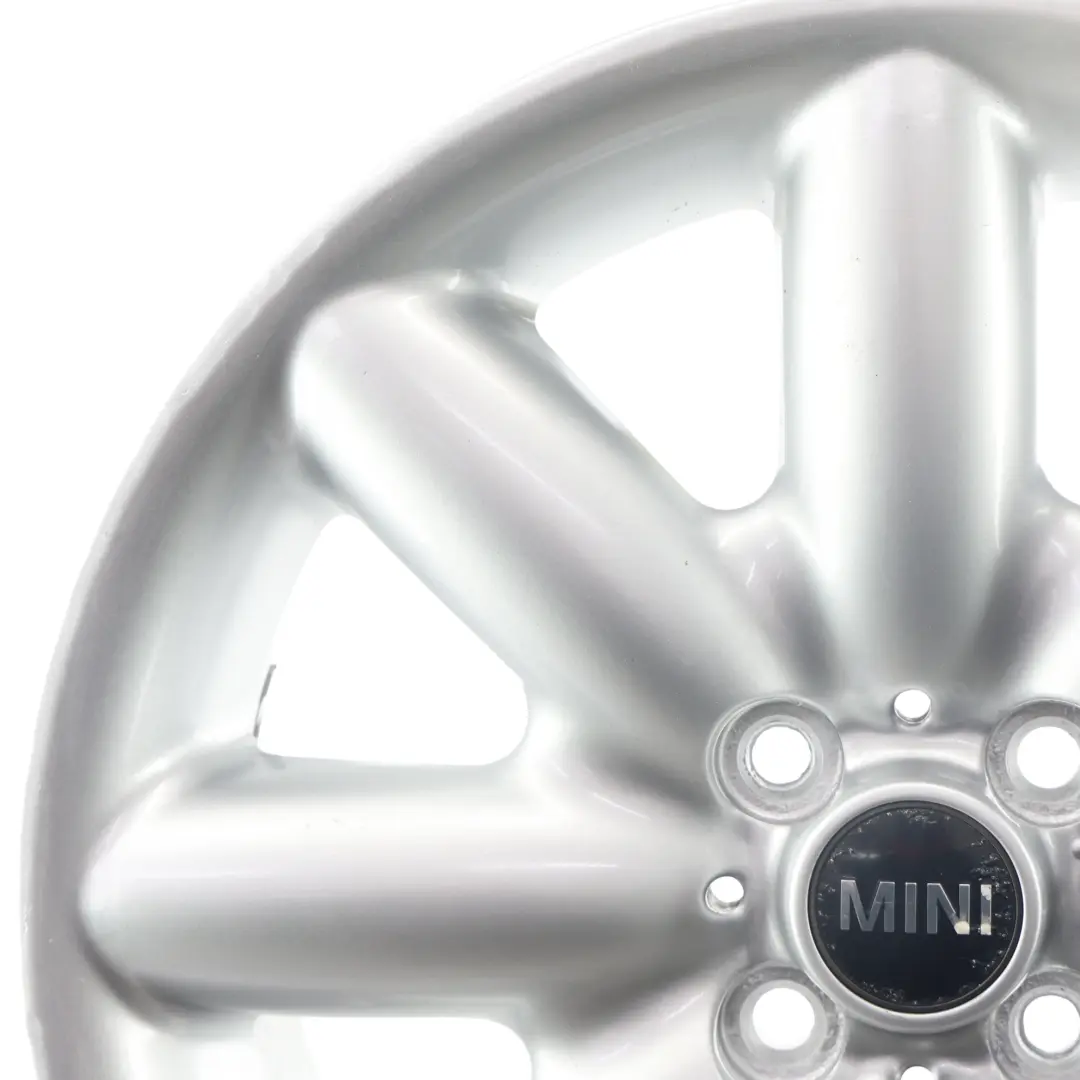 Llanta De aleacion plateada 17" 7J ET:48 S-Spoke 85 para Mini One R50 R53 R55 R56 con número de pieza 1512352 Mini One R50 R53 R55 R56 Llanta De aleacion plateada 17" 7J ET:48 S-Spoke 85 - SKU 1512352-5 - Número de pieza 1512352