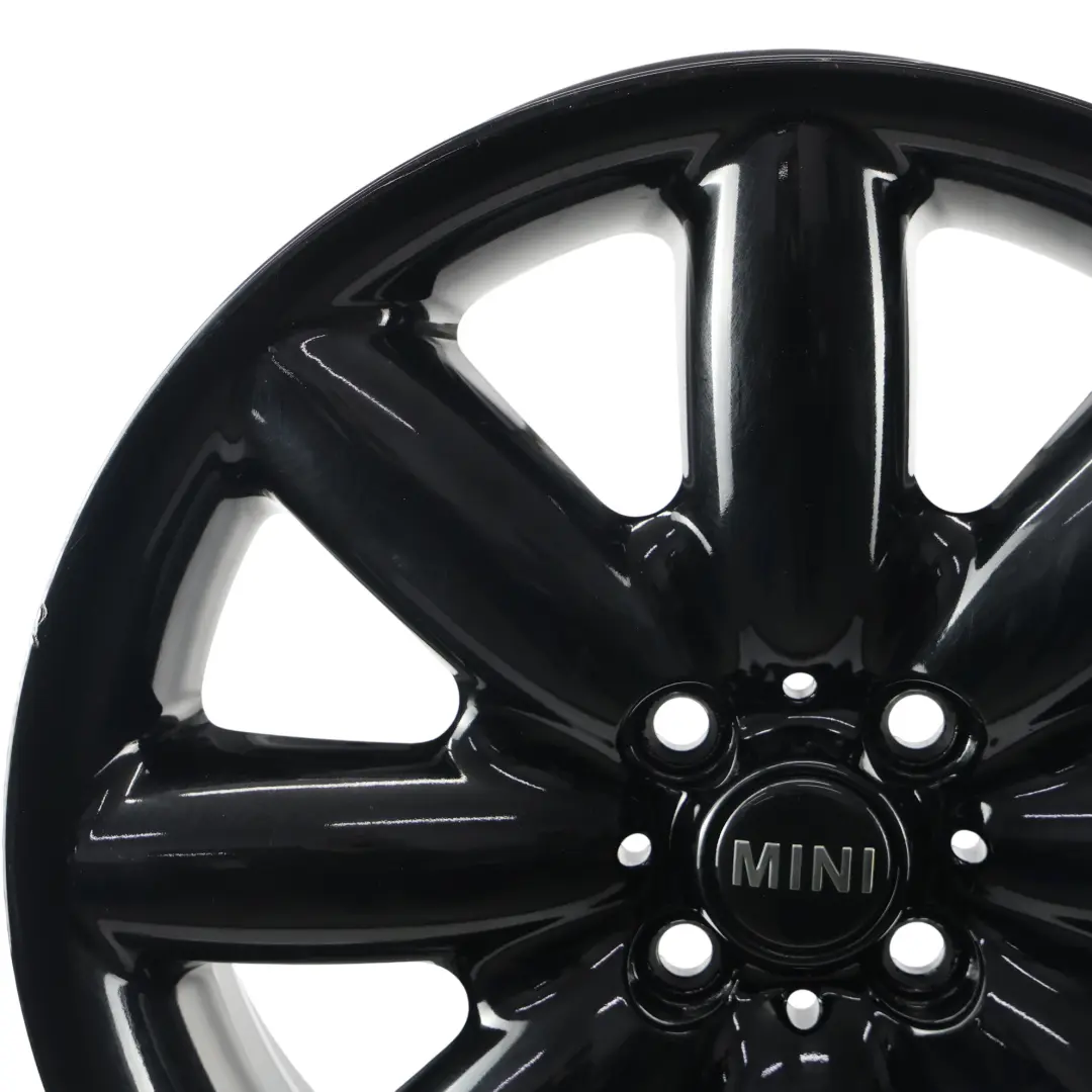 Mini Cooper One R50 R53 R55 R56 Llanta De aleacion negra 17" ET:48 7J S-Spoke 85 - SKU 1512352-6 - Número de pieza 1512352