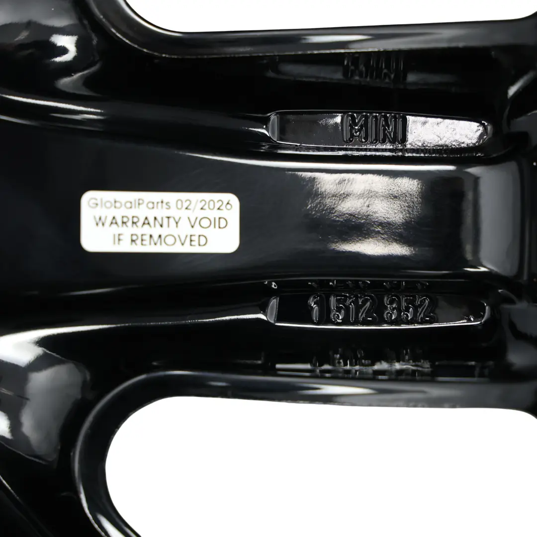 Llanta De aleacion negra 17" ET:48 7J S-Spoke 85 para Mini Cooper R50 R53 R55 R56 R57 con número de pieza 1512352 Mini Cooper R50 R53 R55 R56 R57 Llanta De aleacion negra 17" ET:48 7J S-Spoke 85 - SKU 1512352-7 - Número de pieza 1512352