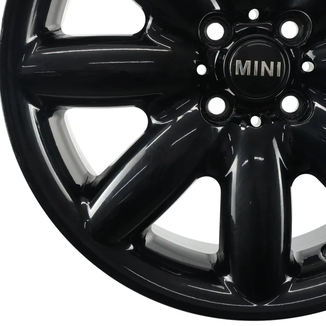 Mini Cooper R50 R53 R55 R56 R57 Llanta De aleacion negra 17" ET:48 7J S-Spoke 85 - SKU 1512352-7 - Número de pieza 1512352