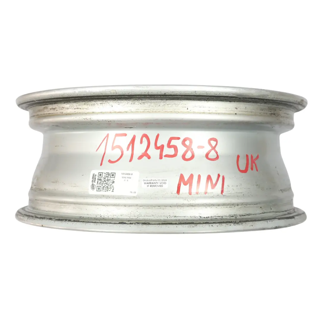 Mini Cooper R50 R55 R56 R57 R58 Silver Wheel Alloy Rim 15" 5,5J ET:45 7-Hole 81 - SKU 1512458-8 - Part number 1512458