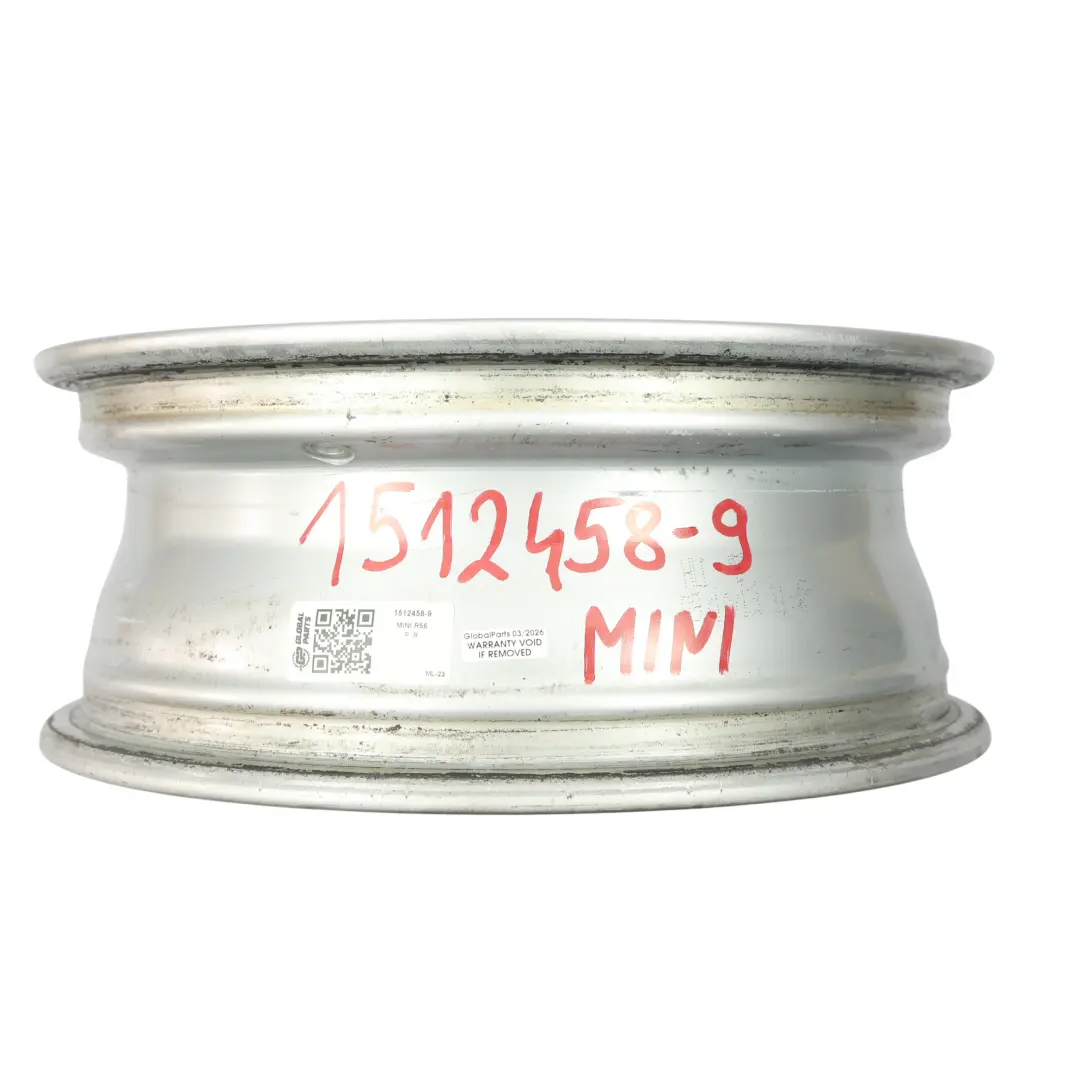 Rim Alloy Silver 15" 5,5J ET:45 7-Hole 81 to Mini Cooper One R50 R55 R56 R57 Wheel with Part number 1512458 Mini Cooper One R50 R55 R56 R57 Wheel Rim Alloy Silver 15" 5,5J ET:45 7-Hole 81 - SKU 1512458-9 - Part number 1512458