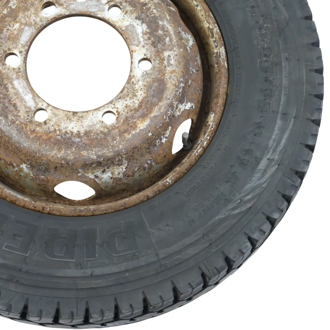 Tyre Pirelli TR85 225/75 Steel Wheel 17.5" 6J Pirelli 225/75R to with Part number 15544 Tyre Pirelli TR85 225/75 Steel Wheel 17.5" 6J Pirelli 225/75R - SKU 15544-5 - Part number 15544